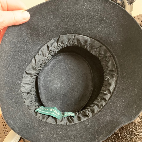 Vintage Louise Green Millinery Co. felt hat size OS main image 4